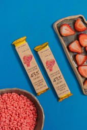 chocolate de cacao sabor fresa